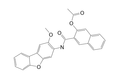 3-Hydroxy-N-(2-methoxydibenzo[B,D]furan-3-yl)-2-naphthamide, o-acetyl