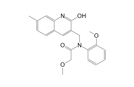 N-[(2-hydroxy-7-methyl-3-quinolinyl)methyl]-2-methoxy-N-(2-methoxyphenyl)acetamide