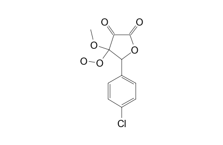 5-(4-chlorophenyl)-4-hydroperoxy-4-methoxy-tetrahydrofuran-2,3-quinone
