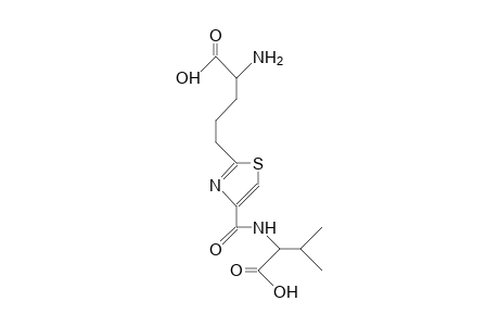4-(1-Carboxy-2-methyl-propyl)aminocarbonyl-2-(4-amino-4-carboxy-butyl)-thiazole