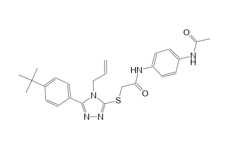 N-[4-(acetylamino)phenyl]-2-{[4-allyl-5-(4-tert-butylphenyl)-4H-1,2,4-triazol-3-yl]sulfanyl}acetamide