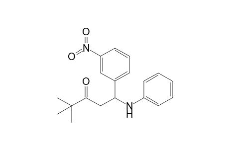 2-(3-Nitrophenyl)-2-(N-phenylamino)ethyl t-butyl ketone