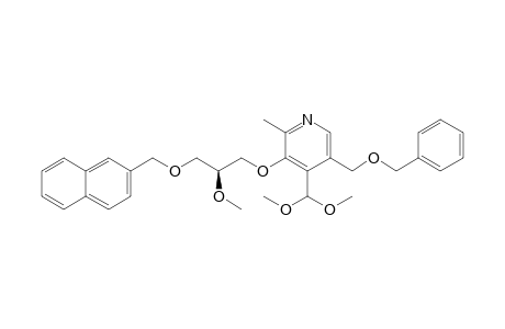 (S)-5-(Benzyloxymethyl)-3-[2-methoxy-3-(2-naphthylmethoxy)propoxy]-2-methylpyridine-4-carbaldehyde dimethyl acetal