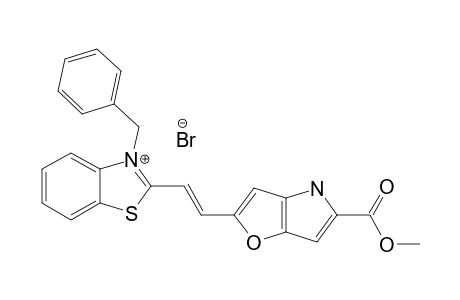 3-BENZYL-2-[(E)-2-[5-(METHOXYCARBONYL)-4H-FURO-[3,2-B]-PYRROL-2-YL]-VINYL]-1,3-BENZOTHIAZOLIUM-BROMIDE