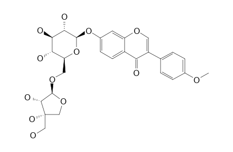 FORMONONETIN-7-O-BETA-D-APIOFURANOSYL-(1->6)-GLUCOPYRANOSIDE