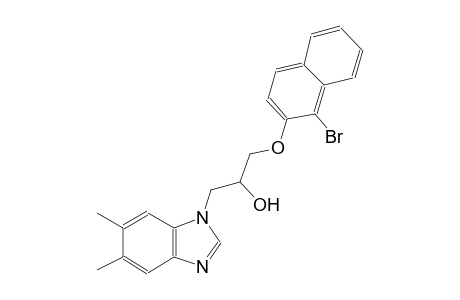 1H-benzimidazole-1-ethanol, alpha-[[(1-bromo-2-naphthalenyl)oxy]methyl]-5,6-dimethyl-
