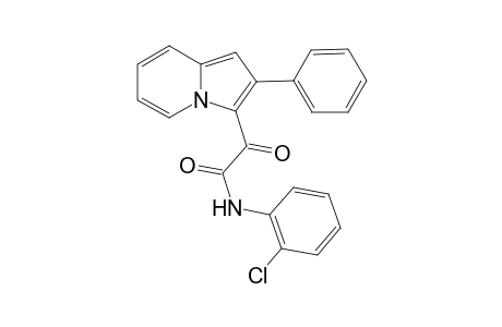 N-(2-chlorophenyl)-2-oxo-2-(2-phenylindolizin-3-yl)acetamide