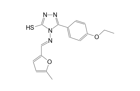 5-(4-ethoxyphenyl)-4-{[(E)-(5-methyl-2-furyl)methylidene]amino}-4H-1,2,4-triazol-3-yl hydrosulfide