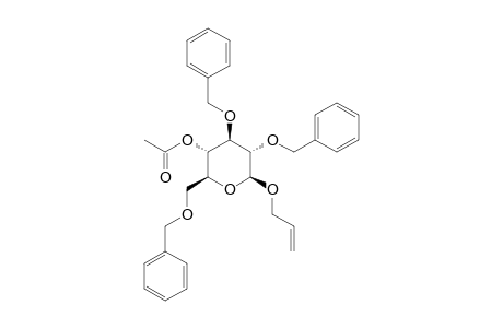 allyl 4-O-acetyl-2,3,6-tri-O-benzyl-b-D-glucopyranoside