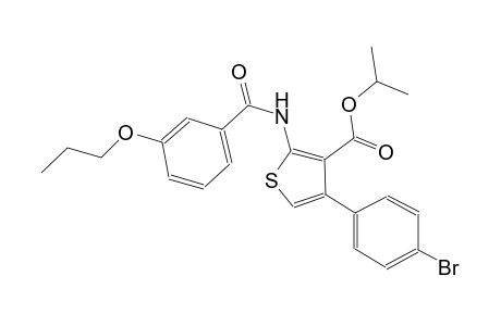isopropyl 4-(4-bromophenyl)-2-[(3-propoxybenzoyl)amino]-3-thiophenecarboxylate