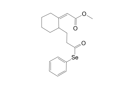 Methyl (Z)-2-(phenylselanylcarbonylethyl)cyclohexylideneacetate