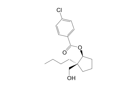 cis-1-n-Butyl-1-hydroxymethylcyclopent-2-yl 4'-chlorobenzoate