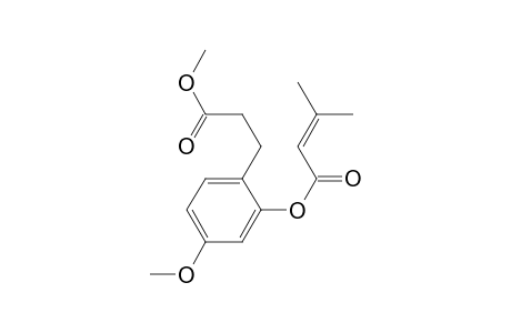 Methyl 3-(4-methoxy-2-senecioyloxyphenyl)propanoate