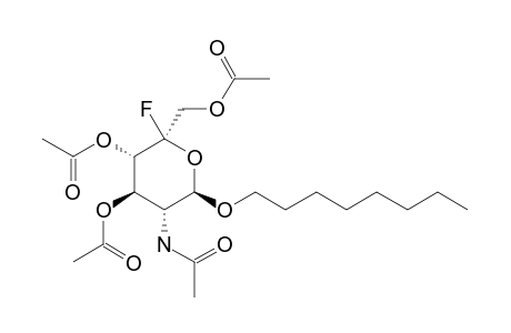 OCTYL-5-FLUORO-3,4,6-TRI-O-ACETYL-2-DEOXY-2-ACETAMIDO-BETA-L-IDOPYRANOSIDE;MINOR-PRODUCT