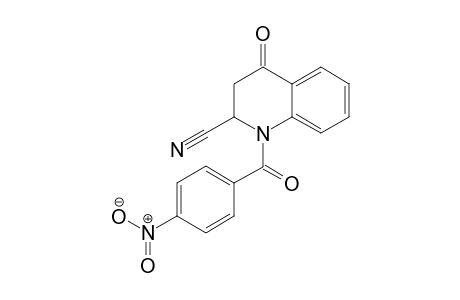 1-(p-Nitro-benzoyl)-4-oxo-1,2,3,4-tetrahydroquinoline-2-carbonitrile