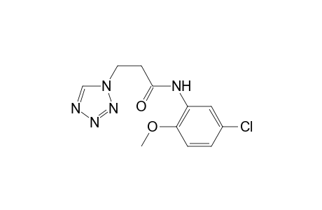 1H-1,2,3,4-Tetrazole-1-propanamide, N-(5-chloro-2-methoxyphenyl)-