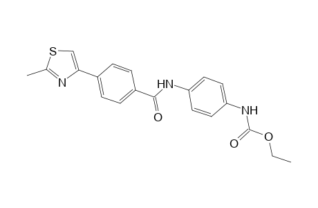 Carbamic acid, [4-[[4-(2-methyl-4-thiazolyl)benzoyl]amino]phenyl]-, ethyl ester