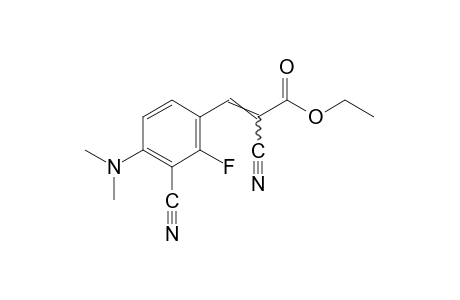 alpha,3-dicyano-4-(dimethylamino)-2-fluorocinnamic acid, ethyl ester