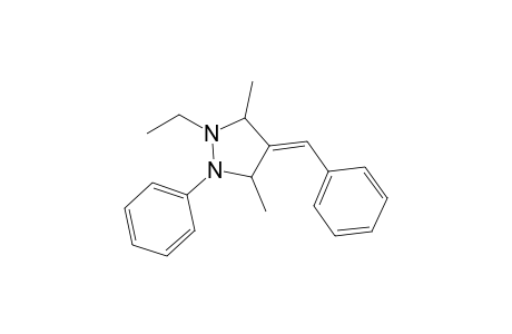 Z-2-Ethyl-3,5-dimethyl-1-phenyl-4-phenylmethylenepyrazolidine