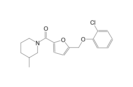 1-{5-[(2-chlorophenoxy)methyl]-2-furoyl}-3-methylpiperidine