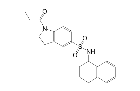1-propionyl-N-(1,2,3,4-tetrahydro-1-naphthalenyl)-5-indolinesulfonamide