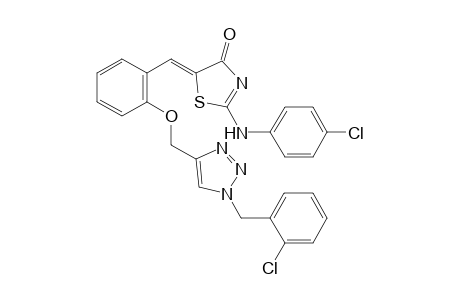 (Z)-5-(2-((1-(2-Chlorobenzyl)-1H-1,2,3-triazol-4-yl)methoxy) benzylidene)-2-((4-chlorophenyl)amino) thiazol-4(5H)-one