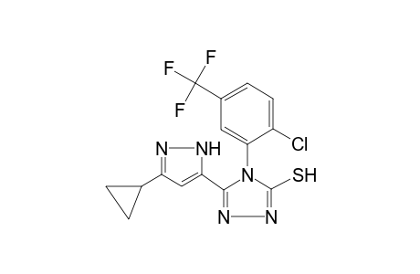 4-[2-chloranyl-5-(trifluoromethyl)phenyl]-3-(5-cyclopropyl-1H-pyrazol-3-yl)-1H-1,2,4-triazole-5-thione