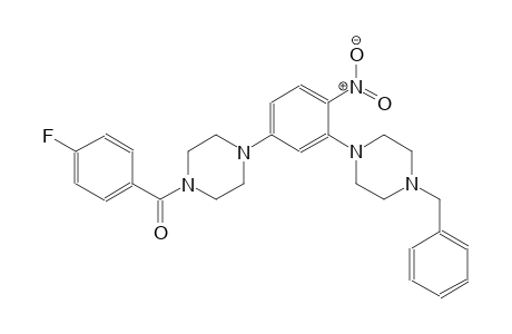 1-[3-(4-benzyl-1-piperazinyl)-4-nitrophenyl]-4-(4-fluorobenzoyl)piperazine