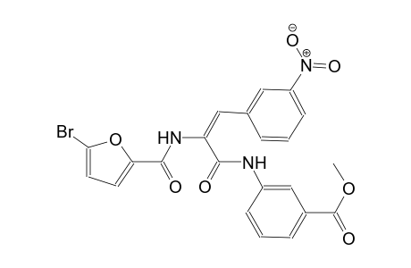 benzoic acid, 3-[[(2E)-2-[[(5-bromo-2-furanyl)carbonyl]amino]-3-(3-nitrophenyl)-1-oxo-2-propenyl]amino]-, methyl ester