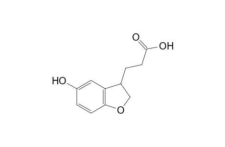 2,3-dihydro-5-hydroxy-3-benzofuranpropionic acid