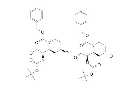(1S,2'R,4'R/4'S)-1-(1'-BENZYLOXYCARBONYL-4'-HYDROPIPERIDIN-2'-YL)-2-HYDROXYETHYLCARBAMIC-ACID-TERT.-BUTYLESTER