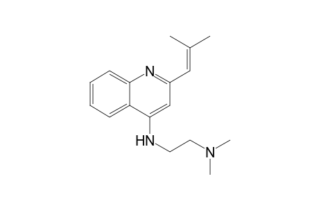 N-[2-(Dimethylamino)ethyl]-2-(2-methylpropen-1-yl)quinolin-4-amine