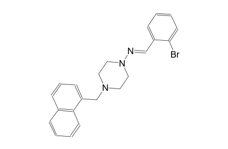 1-piperazinamine, N-[(E)-(2-bromophenyl)methylidene]-4-(1-naphthalenylmethyl)-