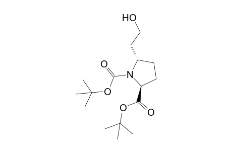 tert-Butyl (2S)-trans-1-(tert-butyloxycarbonyl)-5-(2-hydroxyethyl)prolinate
