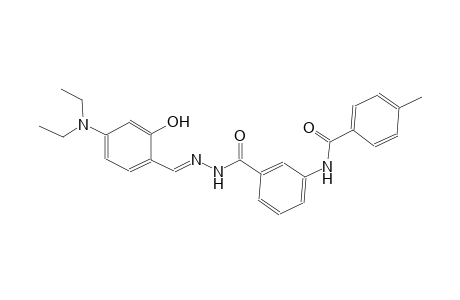 benzoic acid, 3-[(4-methylbenzoyl)amino]-, 2-[(E)-[4-(diethylamino)-2-hydroxyphenyl]methylidene]hydrazide