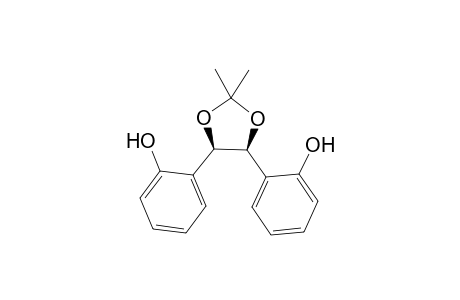 (4R,5S)-4,5-Bis(2-hydroxyphenyl)-2,2-dimethyl-1,3-dioxolane