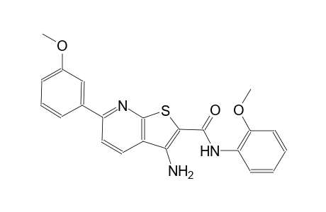 3-amino-N-(2-methoxyphenyl)-6-(3-methoxyphenyl)thieno[2,3-b]pyridine-2-carboxamide