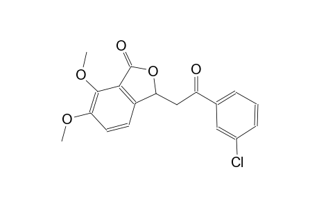 3-[2-(3-chlorophenyl)-2-oxoethyl]-6,7-dimethoxy-2-benzofuran-1(3H)-one