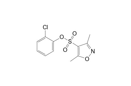 3,5-dimethyl-4-isoxazolesulfonic acid, o-chlorophenyl ester