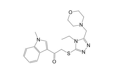 ethanone, 2-[[4-ethyl-5-(4-morpholinylmethyl)-4H-1,2,4-triazol-3-yl]thio]-1-(1-methyl-1H-indol-3-yl)-