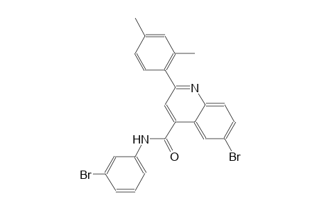 6-bromo-N-(3-bromophenyl)-2-(2,4-dimethylphenyl)-4-quinolinecarboxamide