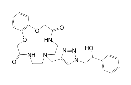 7-{[1-(2-Hydroxy-2-phenylethyl)-1H-1,2,3-triazol-4-yl]-methyl}-5,6,7,8,9,10-hexahydro-2H-1,13,4,7,10-benzodioxatriazacyclopentadecine-3,11(4H,12H)-dione