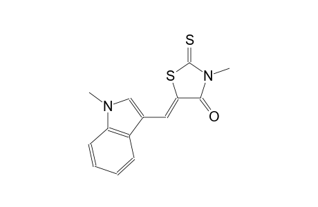 (5Z)-3-methyl-5-[(1-methyl-1H-indol-3-yl)methylene]-2-thioxo-1,3-thiazolidin-4-one