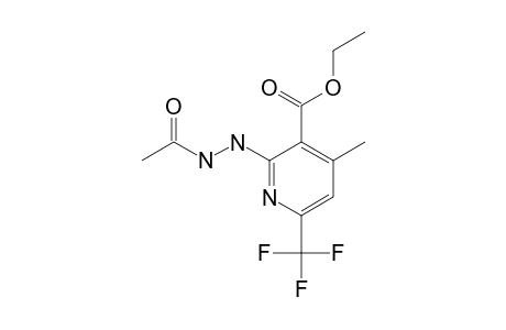 2-(N'-acetylhydrazino)-4-methyl-6-(trifluoromethyl)nicotinic acid ethyl ester