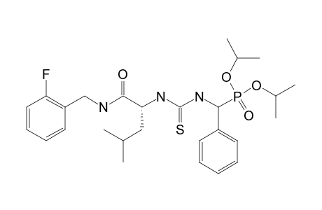 DIISOPROPYL-[3-(L-1-(2-FLUOROBENZYLAMINO)-4-METHYL-1-OXOPENTAN-2-YL)-THIOUREIDO]-(PHENYL)-METHYLPHOSPHONATE