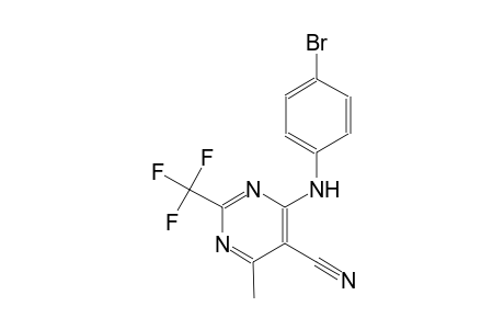 4-(4-bromoanilino)-6-methyl-2-(trifluoromethyl)-5-pyrimidinecarbonitrile