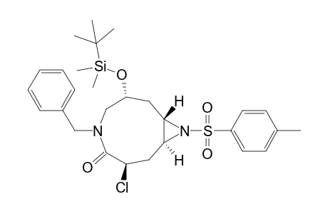 (3R,5S,6S,8R)-1-Benzyl-8-(tert-butyldimethylsilyloxy)-3-chloro-5,6-(N-tosyl)epiminoazonan-2-one