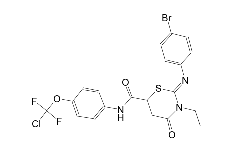 2-(4-Bromo-phenylimino)-3-ethyl-4-oxo-[1,3]thiazinane-6-carboxylic acid [4-(chloro-difluoro-methoxy)-phenyl]-amide