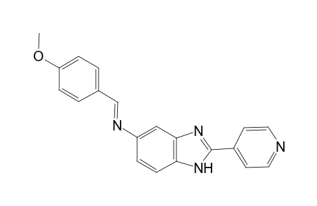 Benzimidazole, 5-(4-methoxybenzylidenamino)-2-(4-pyridyl)-