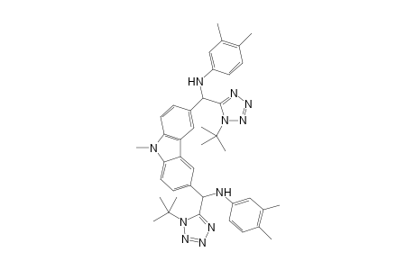 N,N'-((9-methyl-9H-carbazole-3,6-diyl)bis((1-(tert-butyl)-1H-tetrazol-5-yl)methylene))bis(3,4-dimethylaniline)